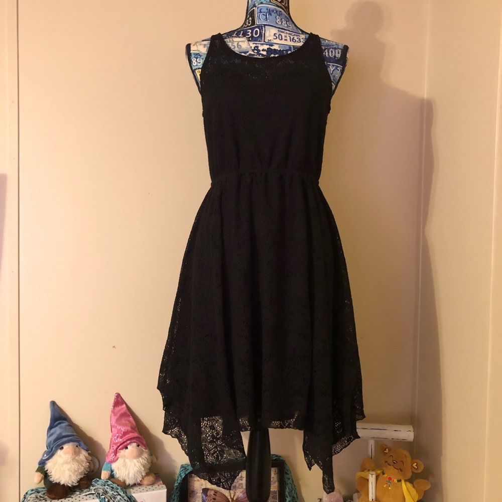 🌟B2G1FREE🌟No Boundaries Black Lace Crochet Dress